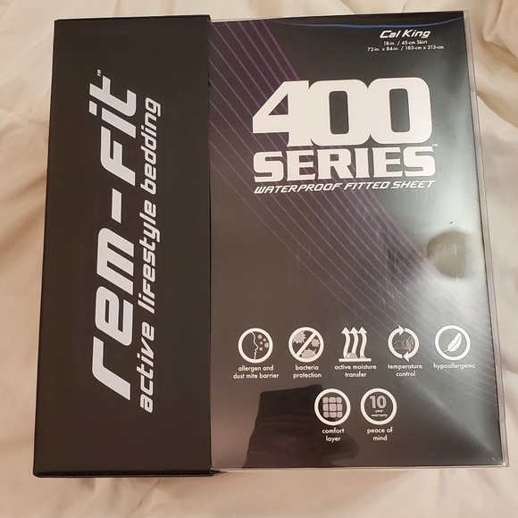 REM-FIT 400 series Waterproof fitted sheet -Cal King - Picture 2 of 16